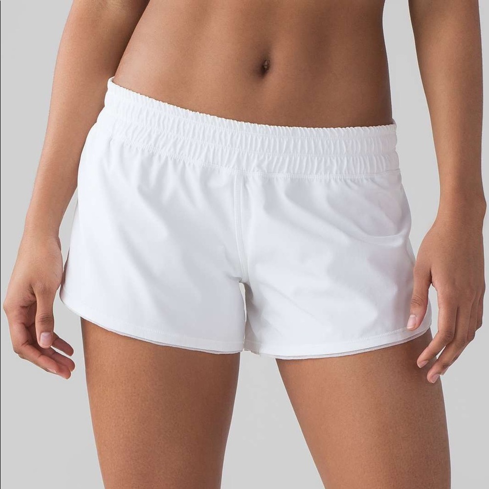 White lululemon shorts
